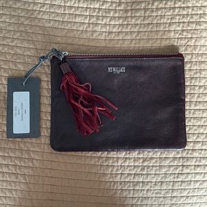 MZ Wallace leather clutch